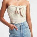 EXPRESS Metallic Tie Front Tube Top, X-Small - NWOT Photo 0