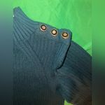 River Island NWT Dark Green Ribbed Sweater with Button Detail size 6 Photo 4