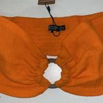 Nasty Gal Nasty Gals Orange Going out Crop Top Blouse Photo 2
