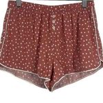 Aerie NWOT Satin Star Pattern Lounge Shorts in Pink/White Size XS Photo 1