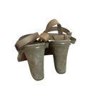 Free People  See Ya There Suede Sandals Ankle Buckle Chunky Heels Size 41 10 US Photo 6