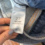 Mother the Dazzler Triple Stack high rise tie waist jeans great awakenings 27 Blue Photo 6