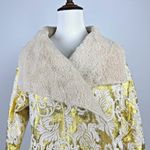 Johnny Was NWOT  Fur & Faux Suede Floral Embroidered Coat Jacket Pockets Size S Photo 3