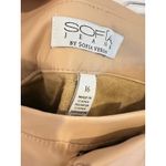 Sofia‎ Jeans by Sofia Vergara Womens Brown Faux Leather Pleated Shorts Size 16 Photo 2