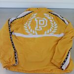 PINK - Victoria's Secret Victoria's Secret PINK Yellow and White Pullover Jacket Photo 2