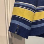 Talbots Yellow & Blue Blazer Size 2 Fully Lined Open Front Pockets Stylish Fun Photo 4