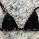 Bydee Swim women’s bikini top in Sakura print Black Photo 1