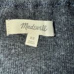 Madewell Charcoal Grey Smocked Peplum Long Sleeve Square Neck Top XS Photo 7