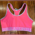 Under Armour Women’s Neon Pink  Unlined Racerback Sports Bra Photo 1