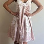 AQUA baby pink nwt dress velvet Photo 0