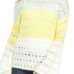 Wonderly Junior's Color Block Ombré Bell Sleeve Pointelle Sweater Photo 0