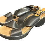 Dansko  Women Jacinda Cross Strap Slingback Sandals Leather‎ Black 41 US 10.5-11 Photo 0