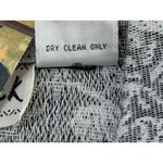 Women's Silvery Floral Brocade Blazer Jacket Size XL Elegant Holiday Corporate Gray Photo 5