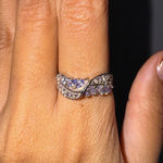 Natural‎ Tanzanite 925 Sterling Silver Ring Size 8 Jewelry Blue Photo 0