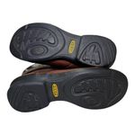 Keen Brown Leather Combat Boots • Fold-Over Aztec Knit Lining • Women’s 6 Photo 4