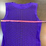 Karen Millen Dopamine Dress Purple Textured Bodycon Sleeveless Size 3 (US 6) Photo 7