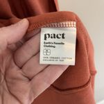 Pact Women’s M/L Airplane Cardigan Open Front Burnt Orange Rust Organic Cotton Size undefined Photo 3