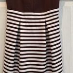 Charming Charlie C  Brown&White Dress Size S Photo 0