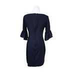 Banana Republic Banana‎ Republic Navy Blue Boat Neck Bell Sleeve Sheath Dress 6 Timeless Photo 2