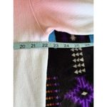 Splendid  Tie Dye Peach/Teal‎ Long Sleeve Thermal Knit Top Size Medium Crew Photo 5