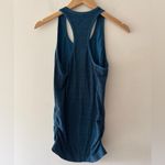Athleta Women's Cinch Side Tank Workout Top Racerback Fitted Blue Tank Top Photo 2