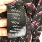 Ba&sh NEW  Cathel Sheer Geometric Printed Blouse in Carbone Women's Size Medium Photo 6