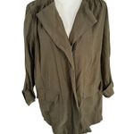 Nine West Olive Green Jacket Large Photo 4