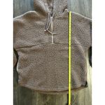 PINK - Victoria's Secret  Woman's Medium Mauve/Brown Sherpa Pullover‎ Hoodie Photo 7