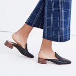 Madewell The Willa Loafer Mule Slip On True Black Short Stacked Heel Size 7.5 Photo 0
