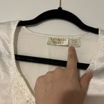 Victoria's Secret Vintage Victoria’s Secret Gold Label Satin Blouse Rare 90s Romantic Lace Top Photo 2