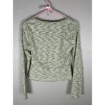Lisa Says Gah Top Size Small Long Sleeve V-Neck Green Gray Y2K Shirt Made in USA Photo 7