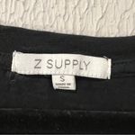 Z Supply  Black Blakely Slub Ruffle Sleeveless Midi Dress size small Photo 8