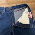 Braxton Stretch Indigo Straight Leg Jeans with Contrasting Top Stitching SZ 34/M Blue Photo 3