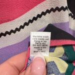 Monrow Multicolored Scoop Neck Cap Sleeve Boxy Crop Blouse S Green Photo 4