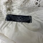 Ymi  White Sleeveless Lace Sharkbite Asymmetric Hem Drape Neck Top M Photo 4