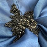 Blue Short Formal Dress Size 12 Corset Top Fit & Flair Layer Skirt Noir Lazaro Photo 5