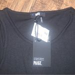 Paige Nwt  yuzu black cutout tank $140 minimalist classic designer boho revolve Photo 4