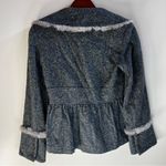 Cynthia Steffe wool tweed Peplum coat rabbit fur trim size 4 Photo 5