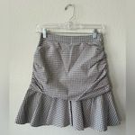 Veronica Beard  Blue & Red Plaid Ruffle Skirt in Women’s Size 0 Photo 1