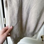 Jenni Kayne  Cashmere Thermal Crewneck Oatmeal Small GUC Photo 5