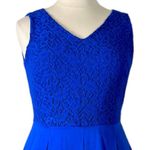 Alex Marie Fit Flare Dress Lace V-neck Sleeveless Royal Blue Plus Women’s 14 Photo 4