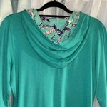 Munki Munki NWT  Size L Perfect Pajamas Teal Long Sleeve Zipup Hoodie Photo 6