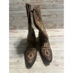 Justin Boots  Western Cowgirl Women's Size 6.5 D Brown Cross Faith Brown Leather Photo 5