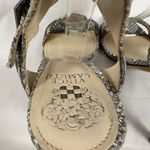 Vince Camuto Tarma Faux Snakeskin Leather Dress Sandals Open Toe Heels 8.5M Photo 4