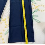 SheIn  Wide Leg Pants Navy Blue High Waisted‎ Button Detail Pleated Culottes L Photo 2