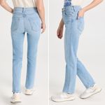 NWT MOTHER Denim High Waisted Rider Skimp Jeans in High Life wash Size 28 Blue Photo 2