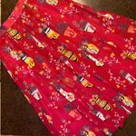 Vintage Geiger Tyrol 90s Red Floral Pleated Circle Skirt Photo 0