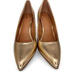NY&Co Gold Metallic High Heels Party Classic Staple Size 8 Photo 1