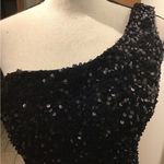 Women Elegant Evening Dresses Elegant Black Sequin One Photo 5