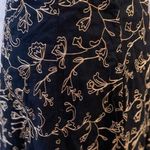 Jones New York Vintage Black Gold Embroidered Skirt Photo 1